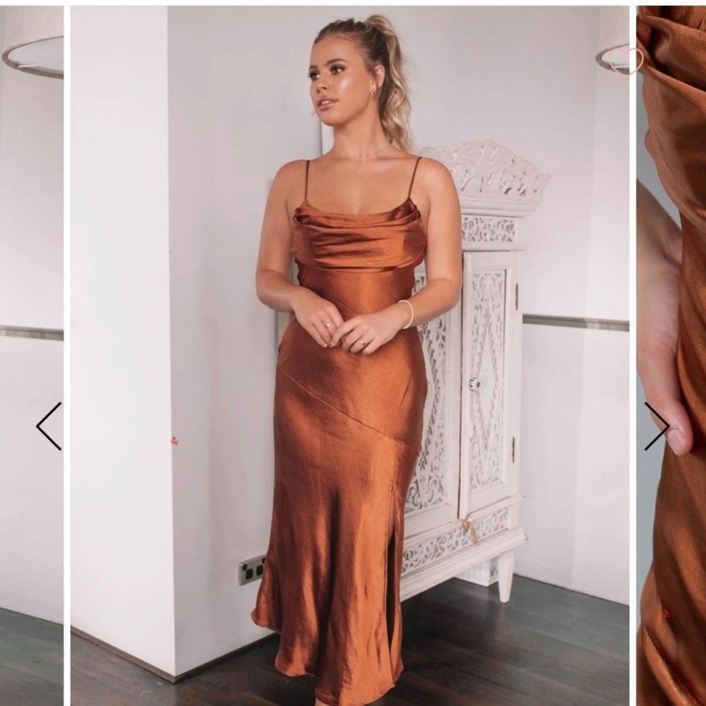 Formal silk dress